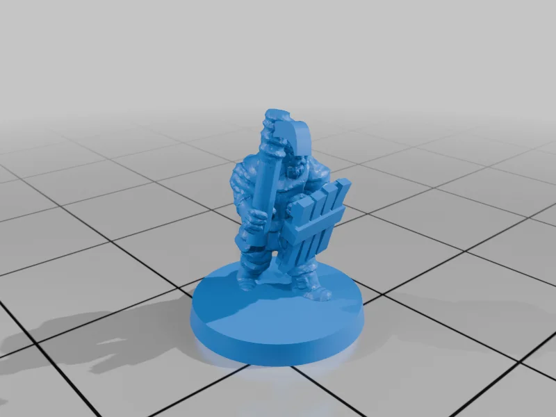 3D модель Милития Озерного Городка с Щитами (10мм) - фото 20