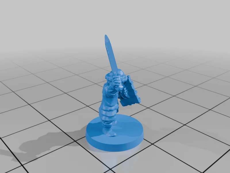 3D модель Милития Озерного Городка с Щитами (10мм) - фото 21