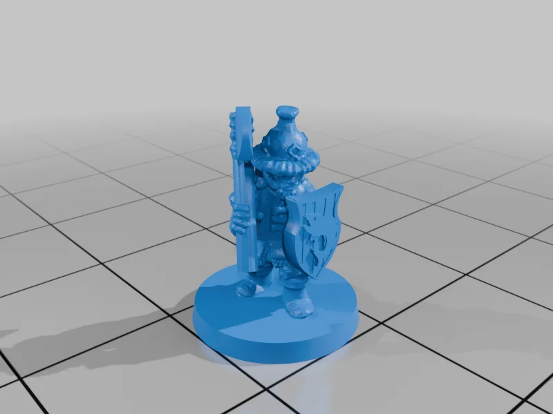 3D модель Милития Озерного Городка с Щитами (10мм) - фото 22