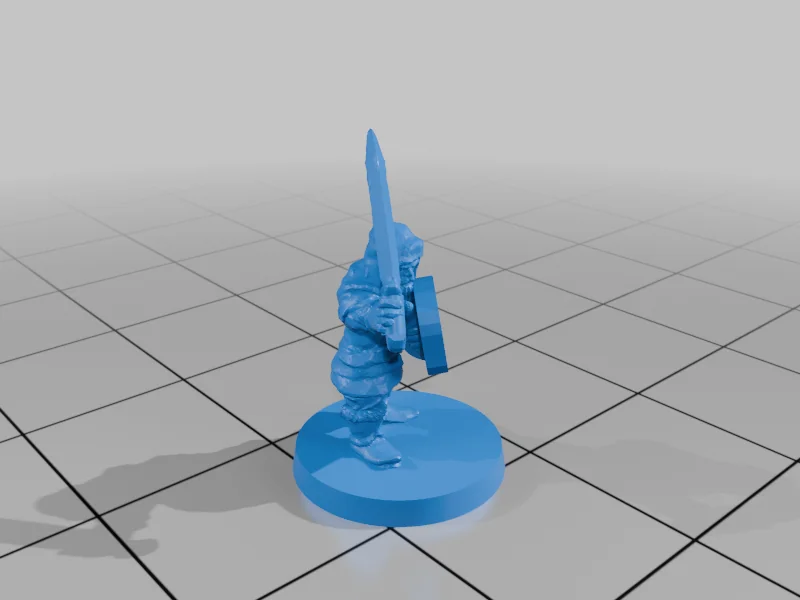 3D модель Милития Озерного Городка с Щитами (10мм) - фото 23