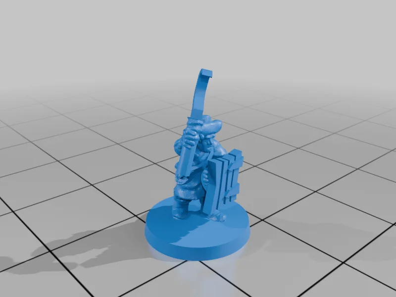 3D модель Милития Озерного Городка с Щитами (10мм) - фото 24