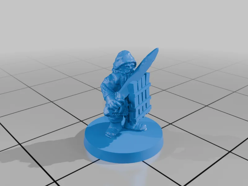 3D модель Милития Озерного Городка с Щитами (10мм) - фото 25