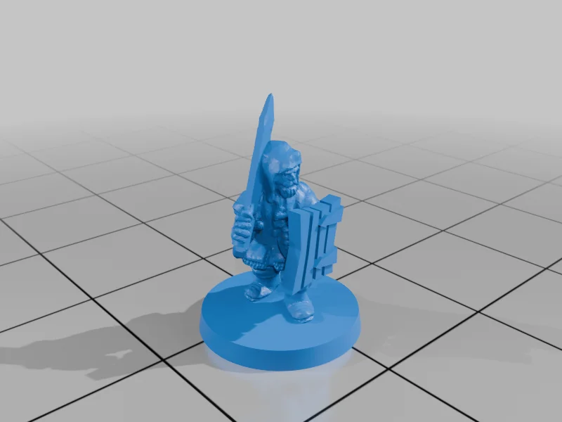 3D модель Милития Озерного Городка с Щитами (10мм) - фото 26