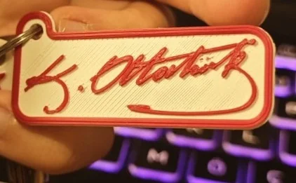 3D модель Ключница SAU-ADT с подписью Ататюрка - фото 1