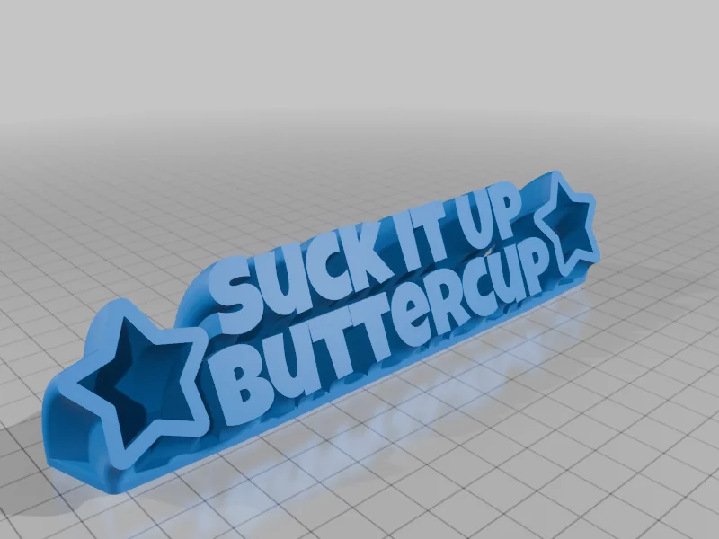 Забавный настольный знак Suck It Up Buttercup
