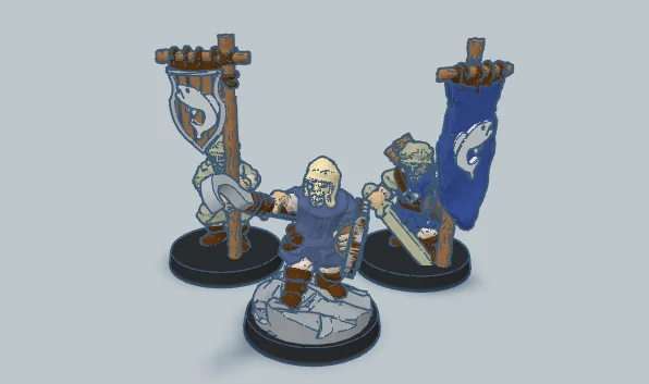 3D модель Командир Милиции Озёрного Городка 10мм - фото 1