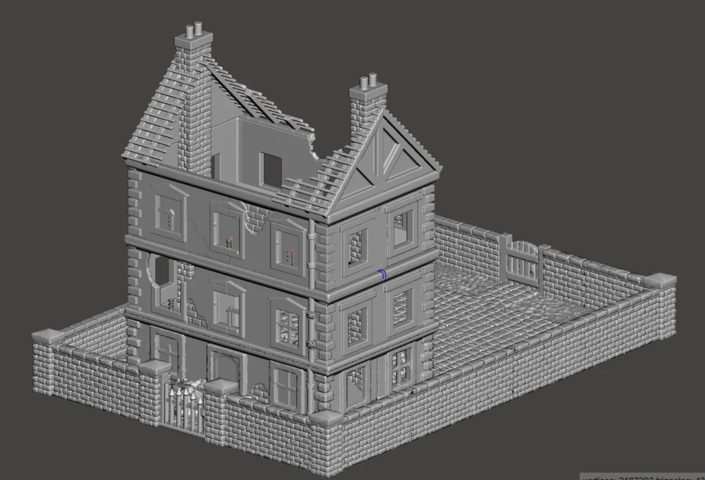 Башня для кубиков 15мм WW1/WW2 версия 2