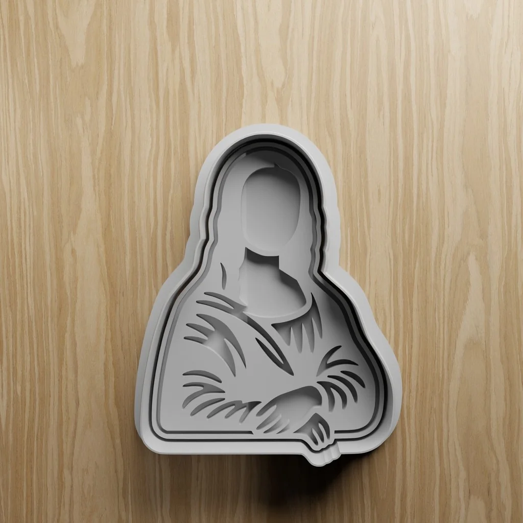 3D модель Формочка для печенья Мона Лиза - STL - фото 1