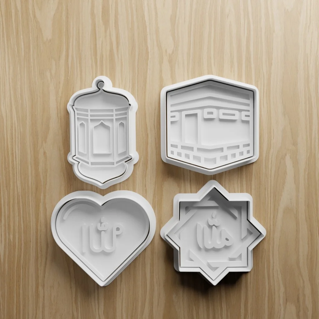 3D модель Набор формочек для печенья на Рамадан и Ид - фото 1