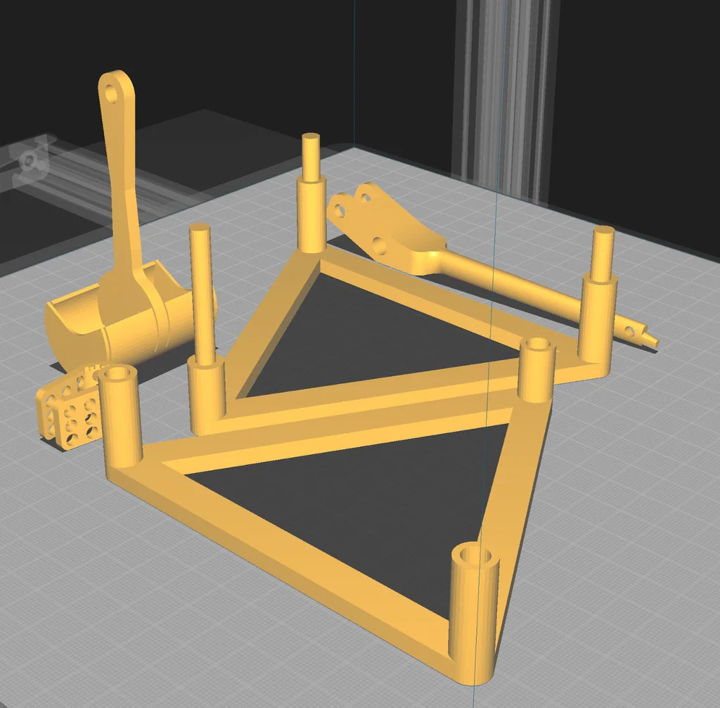 3D модель Модель настольного trebuchet 'whipper' - фото 2