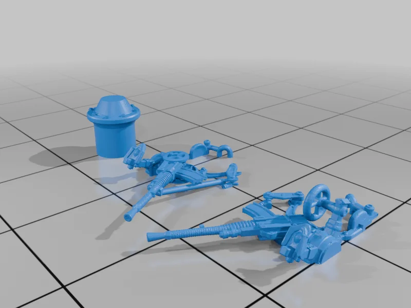 3D модель Citroen P19 AA Twin Hotchkiss 25mm - фото 9