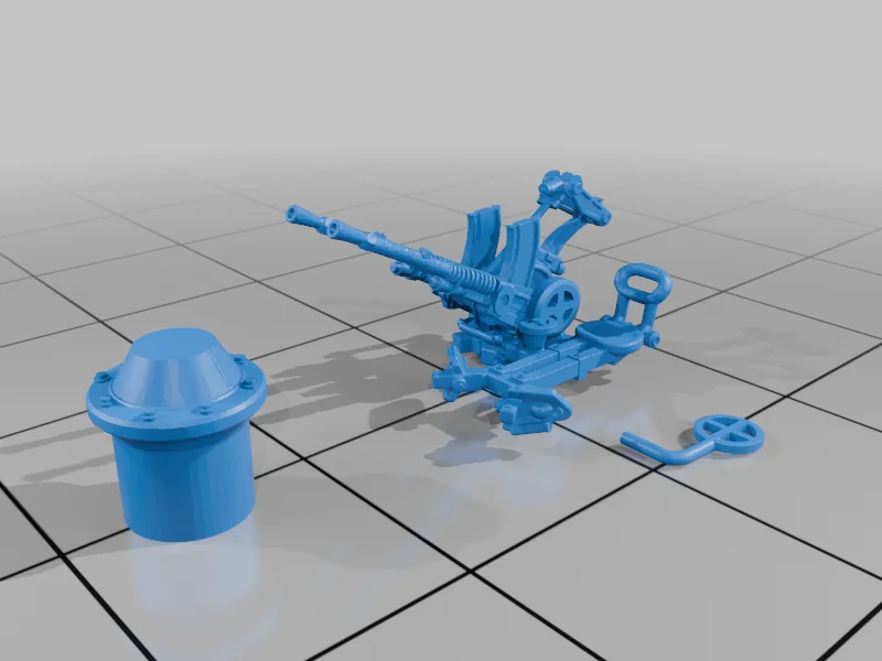 3D модель Citroen P19 AA Twin Hotchkiss 25mm - фото 10