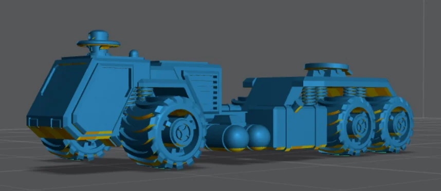 3D модель Индустриальное транспортное средство для Battletech - фото 1