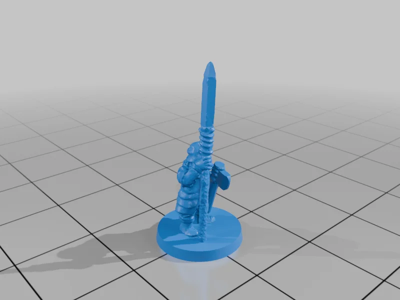 3D модель Lake-Town Militia Spearmen, 10mm Scale - фото 3