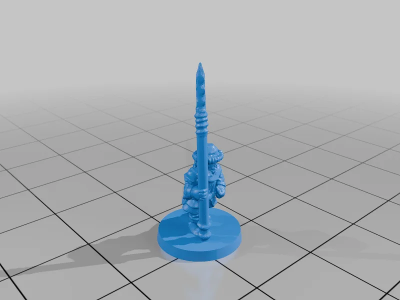 3D модель Lake-Town Militia Spearmen, 10mm Scale - фото 5