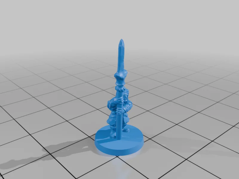 3D модель Lake-Town Militia Spearmen, 10mm Scale - фото 6