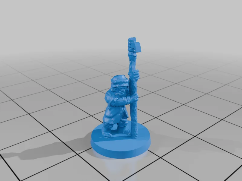 3D модель Lake-Town Militia Spearmen, 10mm Scale - фото 14