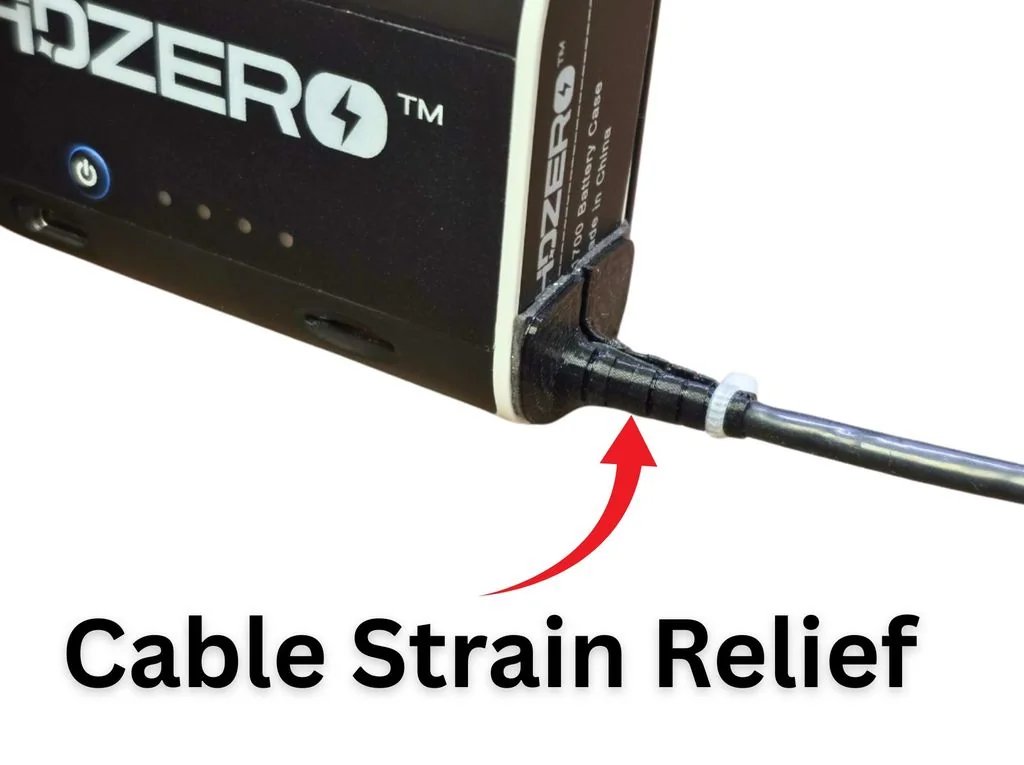 3D модель Защита шнура для батарейного блока HDZero - фото 1