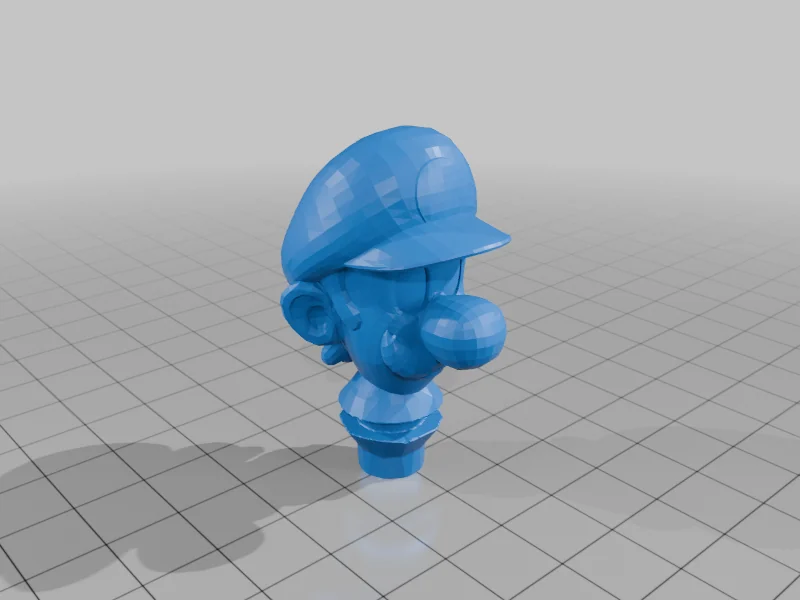 3D модель Голова фигуры Луиджи Марио - фото 2