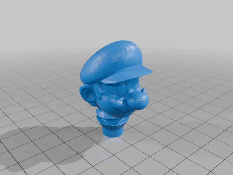 3D модель Голова Марио для 3D-печати - фото 1