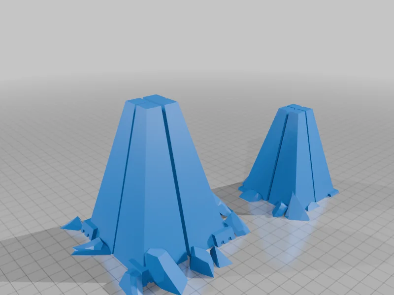 3D модель Епічна модель ландшафту з храмами - фото 3