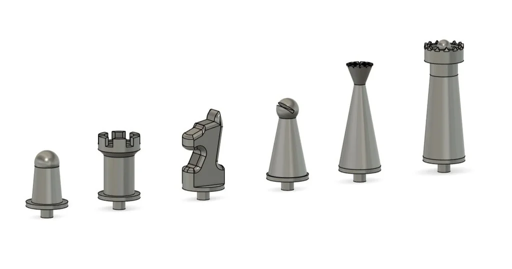 3D модель Компактные шахматы и шашки для путешествий - фото 8