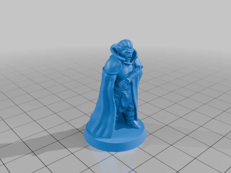 3D модель Миниатюра вампира в 28 мм - фото 4