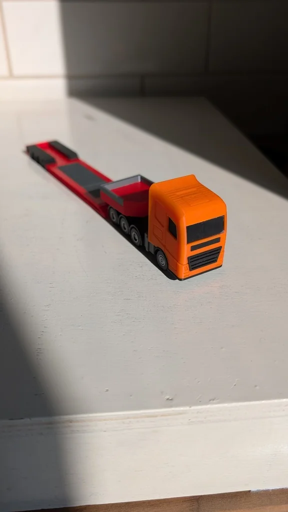 3D модель Европейский грузовой тягач в масштабе HO/1:87 - фото 5