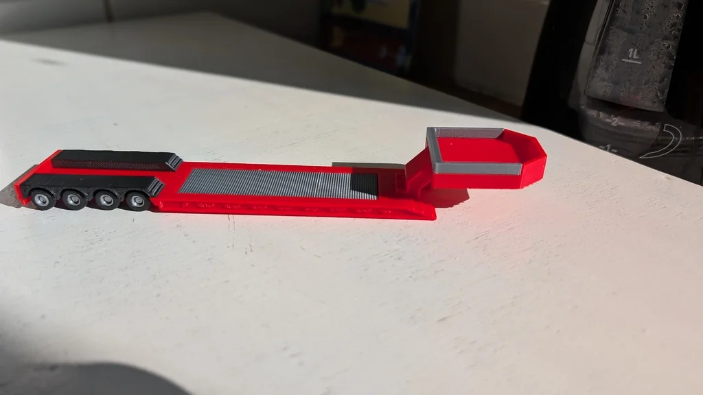 3D модель Европейский тяжелый прицеп в масштабе 1:87 - фото 4