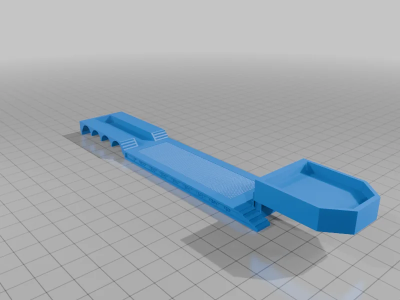 3D модель Европейский тяжелый прицеп в масштабе 1:87 - фото 7