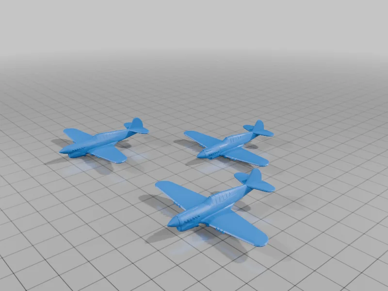 Модель P-40/H-81 3-pack для Blood Red Skies