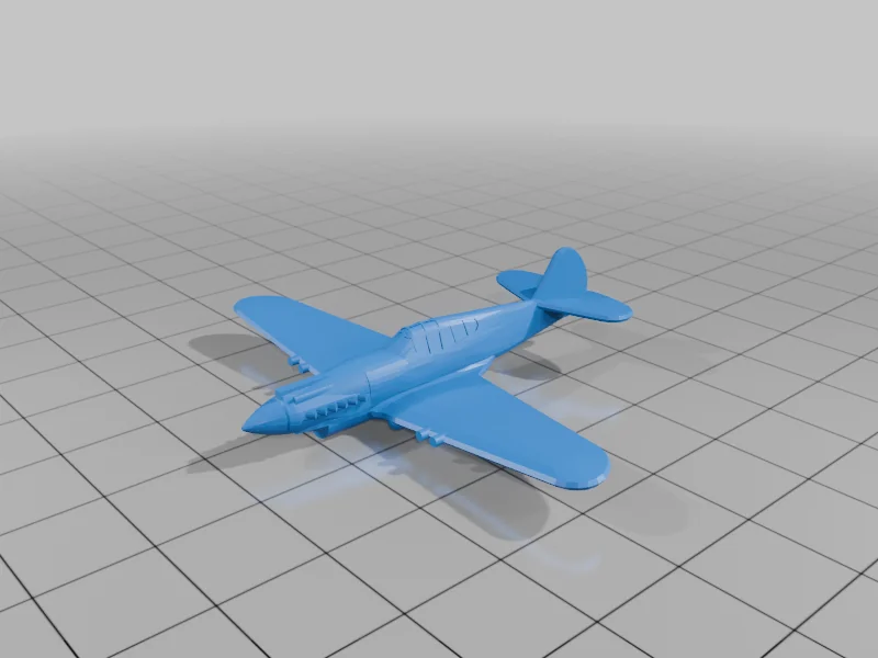 3D модель Модель P-40/H-81 3-pack для Blood Red Skies - фото 2