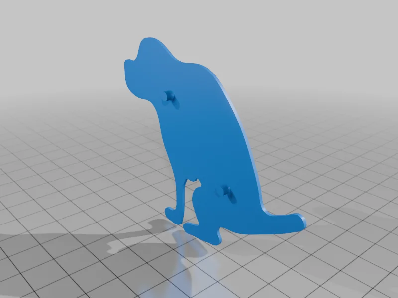 3D модель Модель таблички 'Не оставляйте собачьи какашки' - фото 2