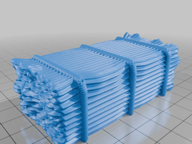 3D модель Сборник 3D-моделей тюков сена для DND - фото 12