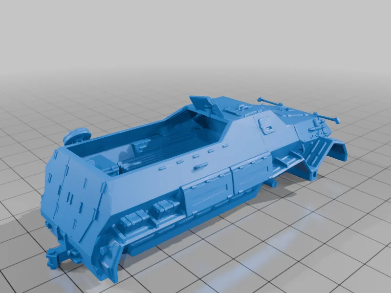 3D модель Armoured Sd.Kfz.8 DB10 (12T Gepanzerte) - фото 4