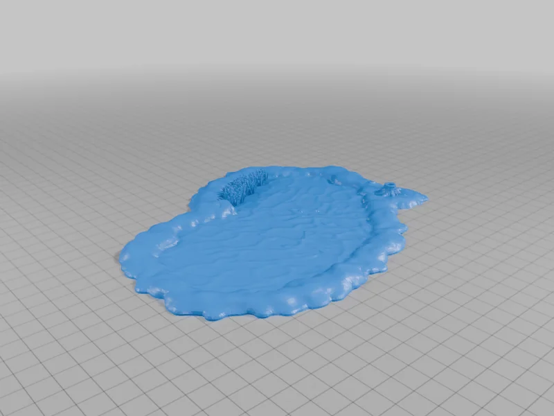 3D модель 15мм модели прудов для настольных игр (девять вариантов) - фото 1