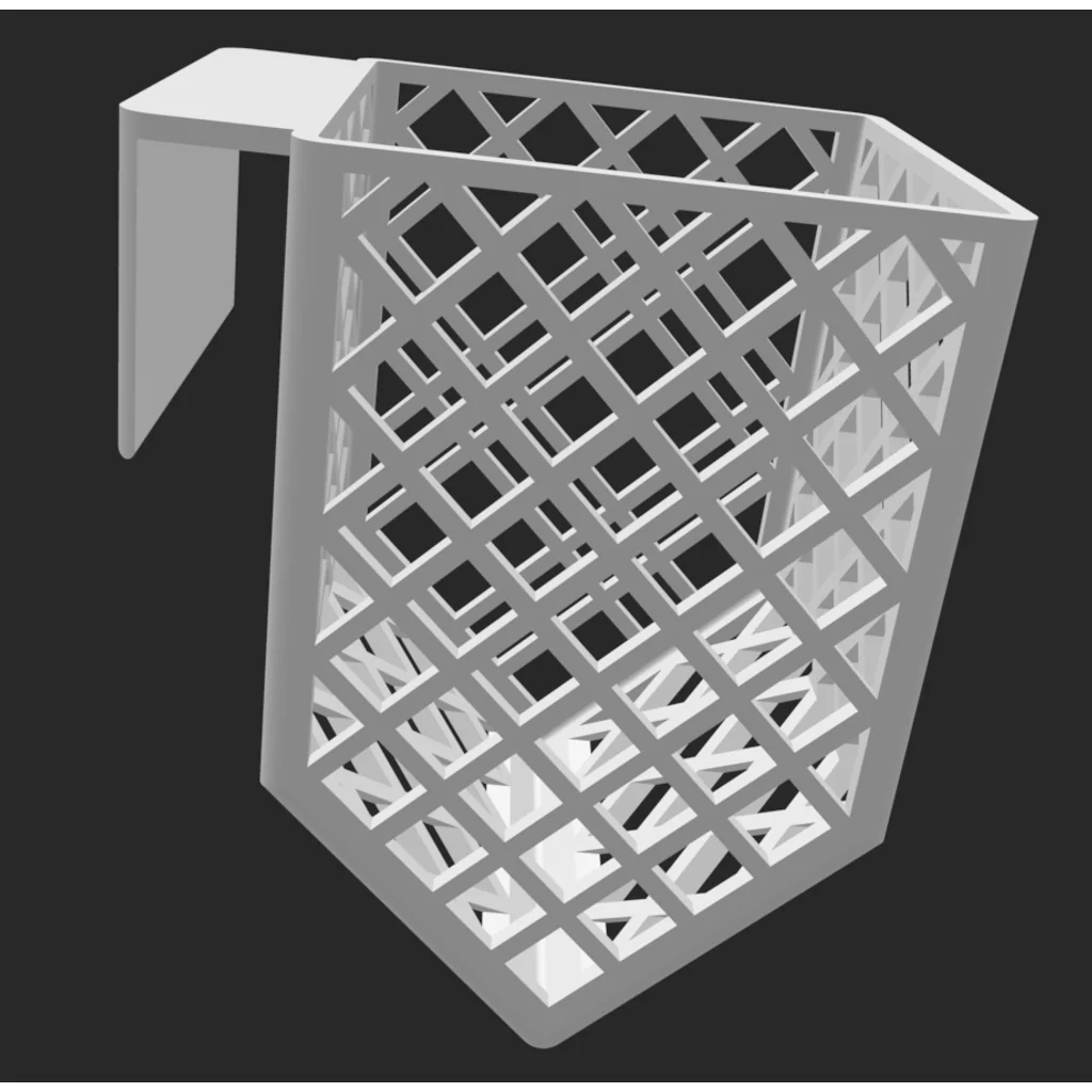 3D модель Кашпо для аквариума с краем 18мм - Без поддержек - фото 1