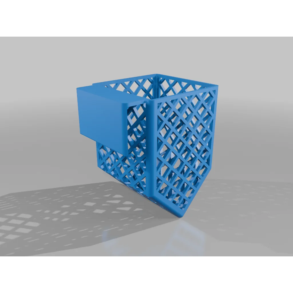 3D модель Кашпо для аквариума с краем 18мм - Без поддержек - фото 2