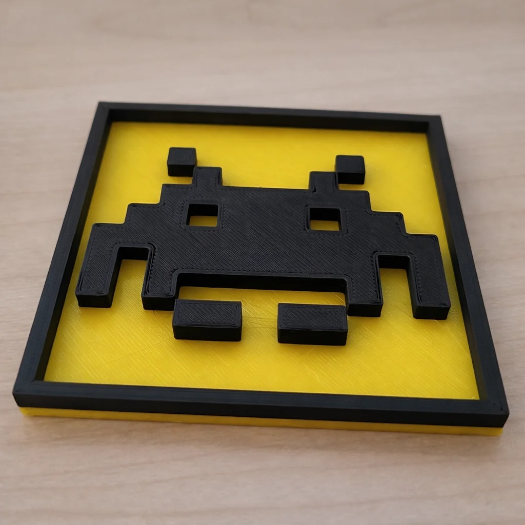 Space Invaders Піксельне Мистецтво – Ретро Декор