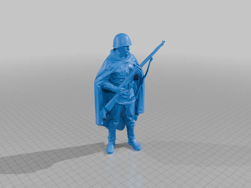 3D модель Солдат РККА - 3D Модель - фото 2