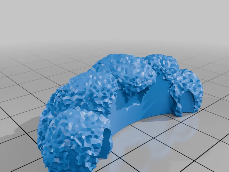 3D модель Гибкий брелок в форме брокколи - фото 5