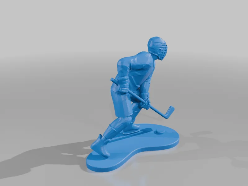 3D модель Минималистичная модель хоккеиста - фото 2