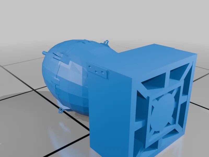 3D Модель атомной бомбы Fat Man