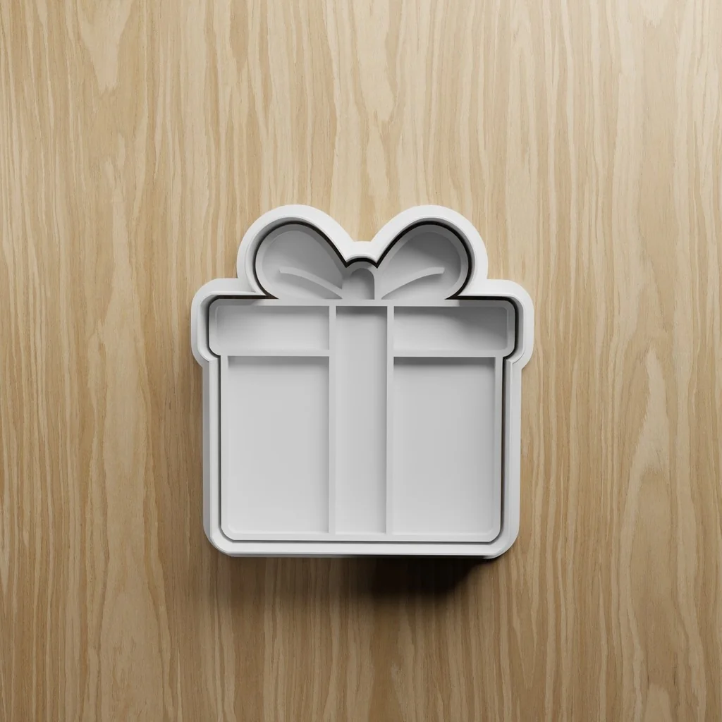 3D модель Набор формочек для печенья "Подарок" (STL-файлы) - фото 2