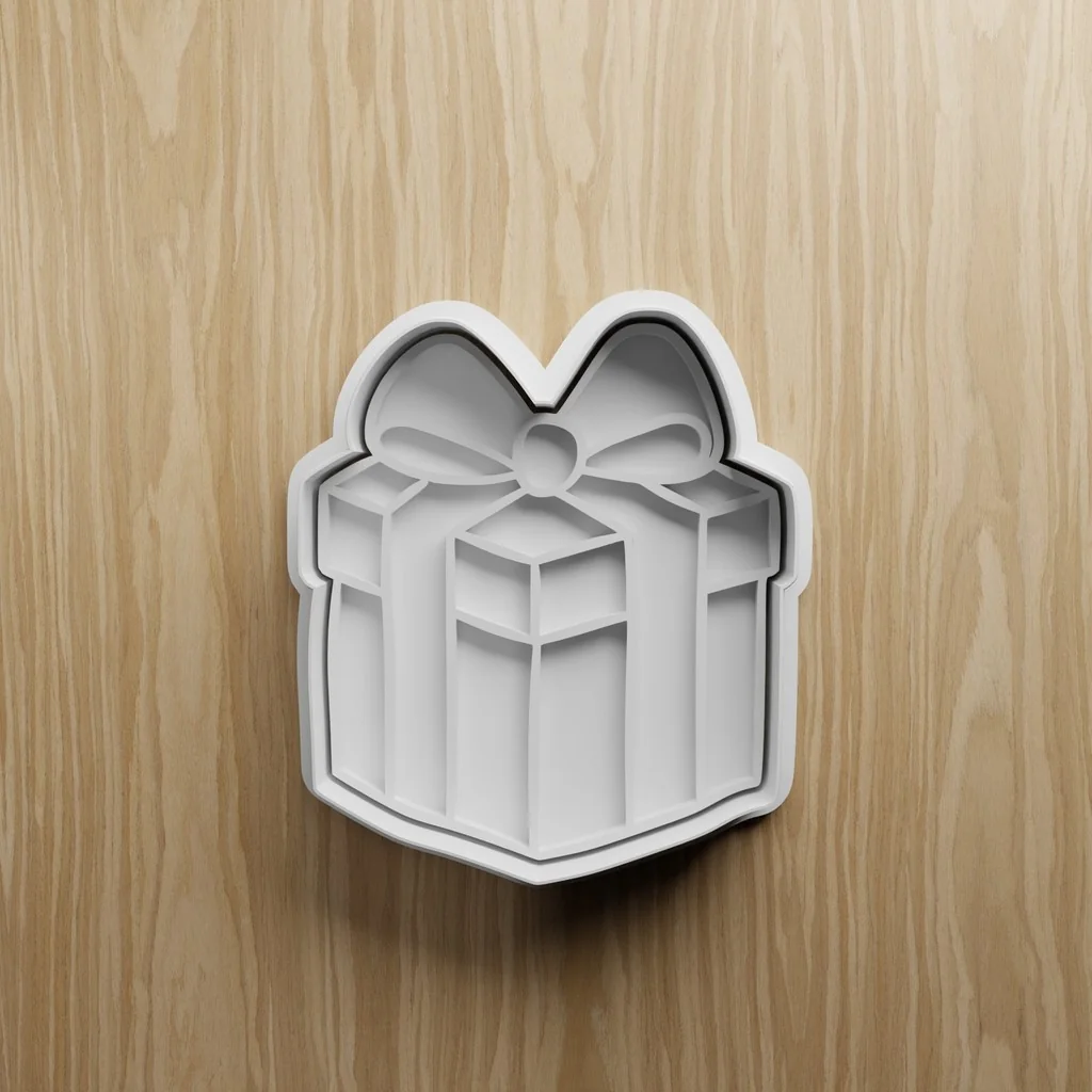 3D модель Набор формочек для печенья "Подарок" (STL-файлы) - фото 5