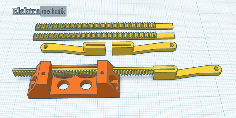 3D модель Компактный сервопривод для стрелочных механизмов - фото 1