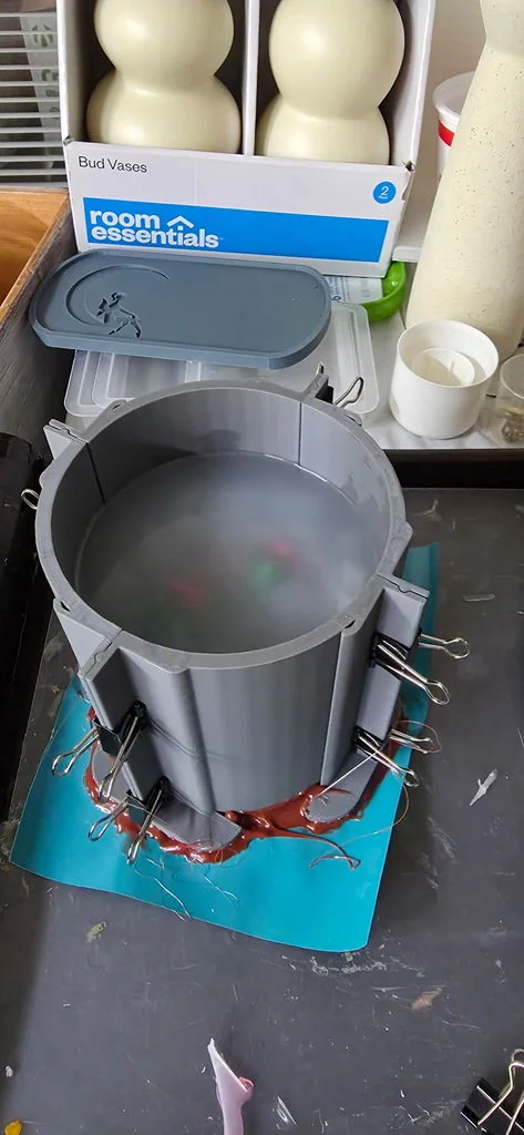 3D модель Модульная силиконовая форма - Цилиндр - фото 3