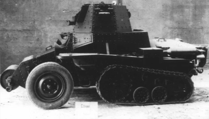 3D модель Бронированный автомобиль Citroen Kegresse P28 - фото 1