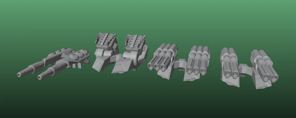 3D модель Модель Berserker Battlemech - фото 6