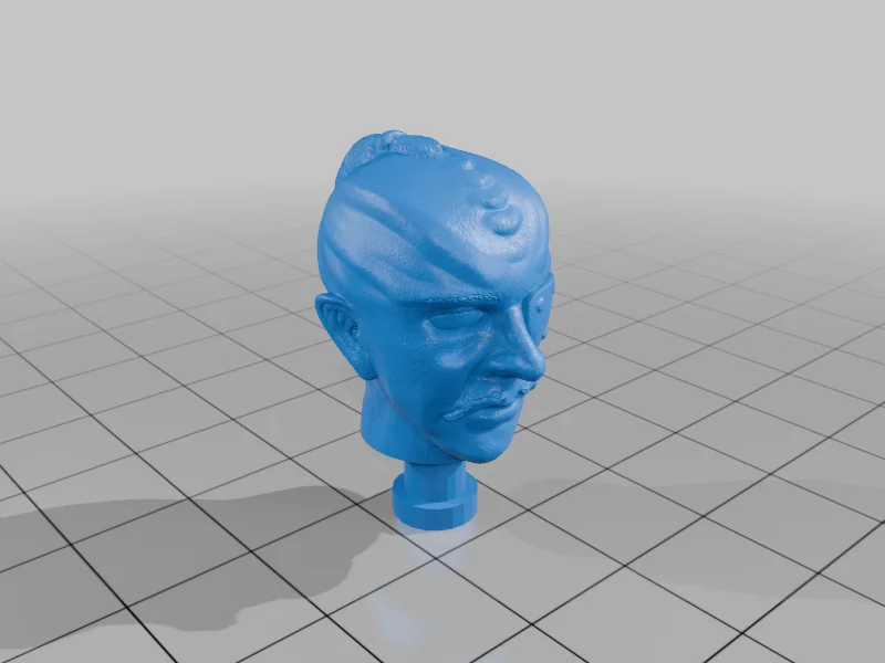 3D модель Голова генерала Чанга - Star Trek 6 - фото 2